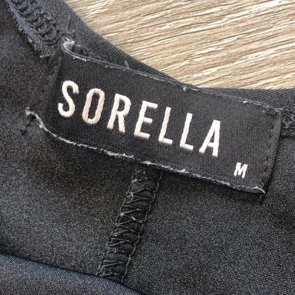 Sorella Black Cutout Bodysuit Size Medium - Picture 3 of 10